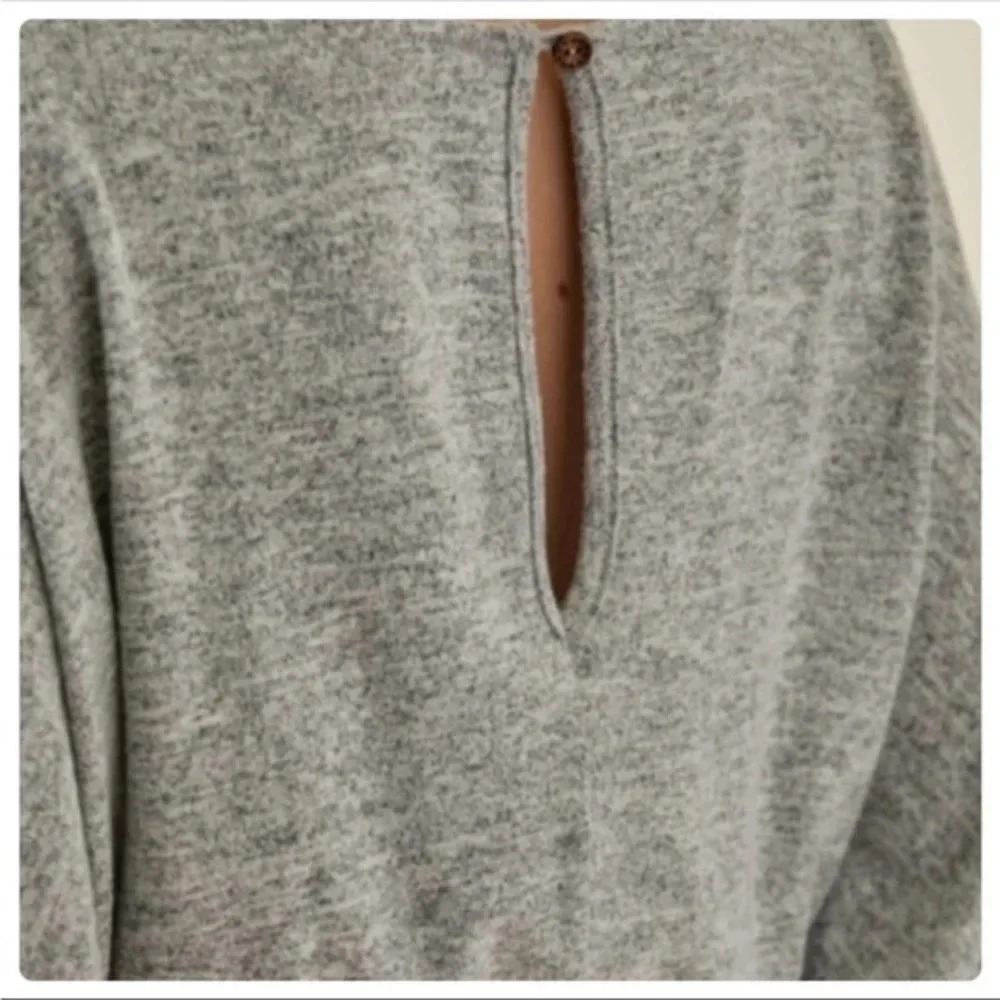 BNWT Super Luxe Medium Weight Jumpsuit, Heathered Gray - Picture 5 of 7